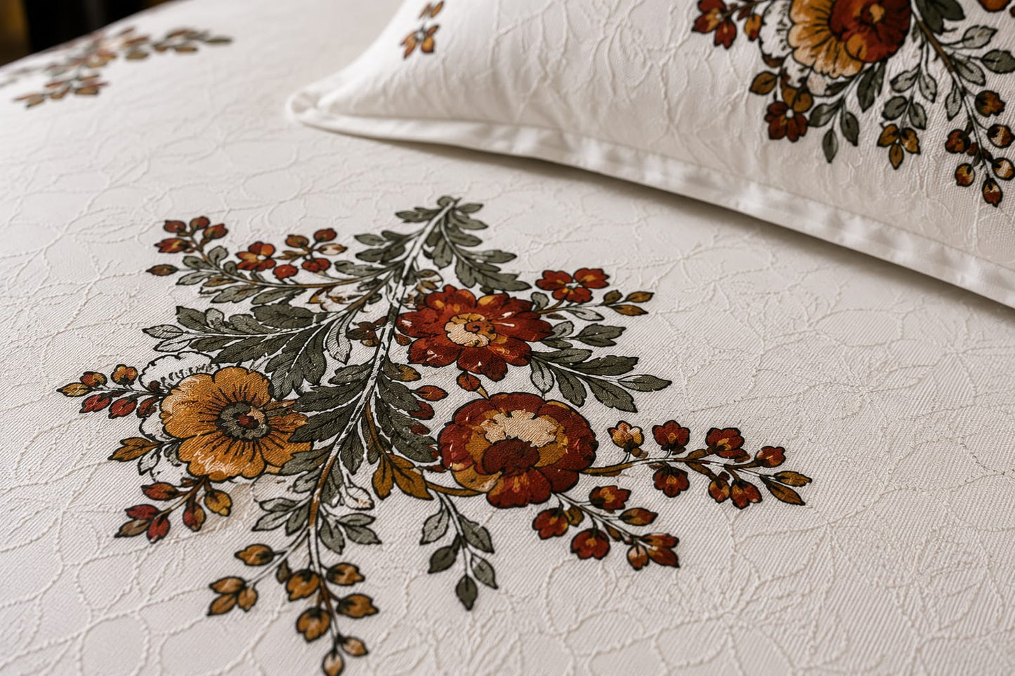 MOKSHAY Anokhi King Size Pure Cotton Bedsheet Set | 100 × 108 Inches