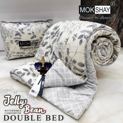 MOKSHAY® Jellybean Double Bed Reversible Comforter