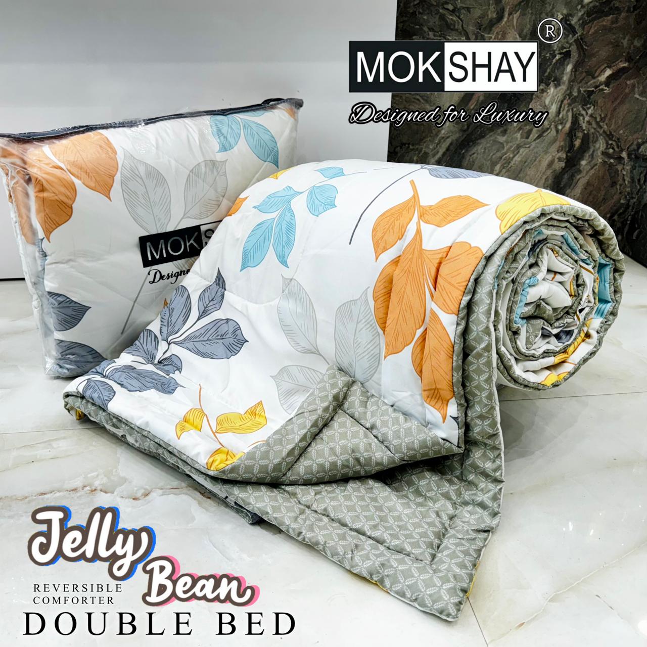 MOKSHAY® Jellybean Double Bed Reversible Comforter