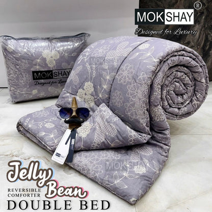 MOKSHAY® Jellybean Double Bed Reversible Comforter