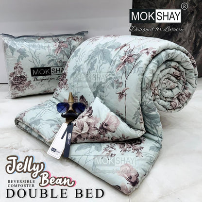 MOKSHAY® Jellybean Double Bed Reversible Comforter