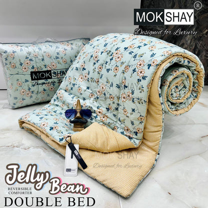 MOKSHAY® Jellybean Double Bed Reversible Comforter