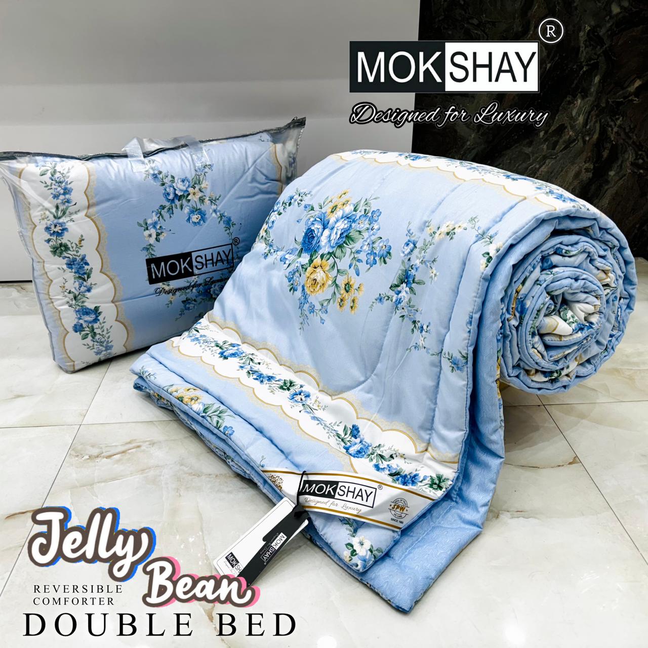 MOKSHAY® Jellybean Double Bed Reversible Comforter