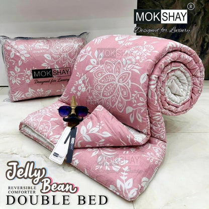MOKSHAY® Jellybean Double Bed Reversible Comforter