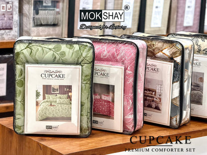 MOKSHAY® Cupcake 4PC Double Bed Comforter Set
