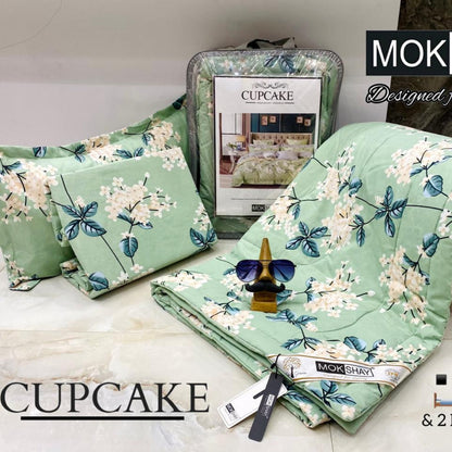 MOKSHAY® Cupcake 4PC Double Bed Comforter Set