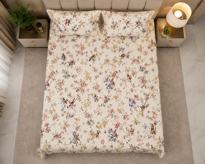 MOKSHAY Anokhi King Size Pure Cotton Bedsheet Set | 100 × 108 Inches