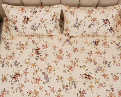 MOKSHAY Anokhi King Size Pure Cotton Bedsheet Set | 100 × 108 Inches