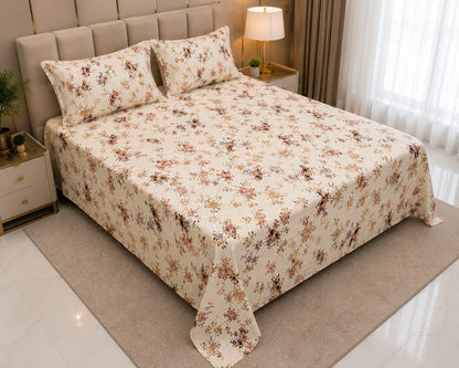 MOKSHAY Anokhi King Size Pure Cotton Bedsheet Set | 100 × 108 Inches