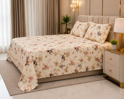 MOKSHAY Anokhi King Size Pure Cotton Bedsheet Set | 100 × 108 Inches