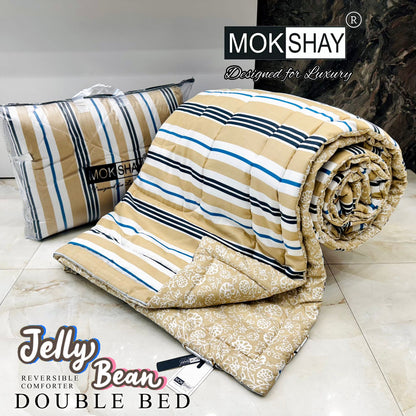 MOKSHAY® Jellybean Double Bed Reversible Comforter