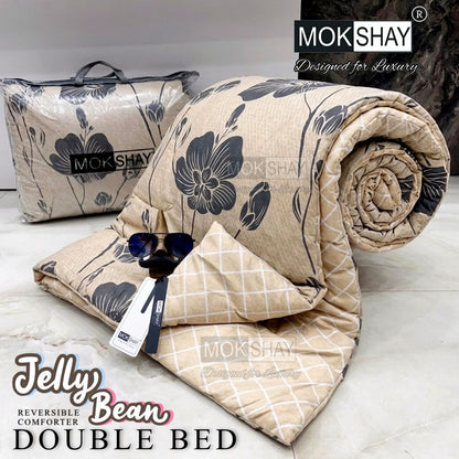 MOKSHAY® Jellybean Double Bed Reversible Comforter