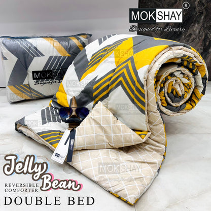 MOKSHAY® Jellybean Double Bed Reversible Comforter