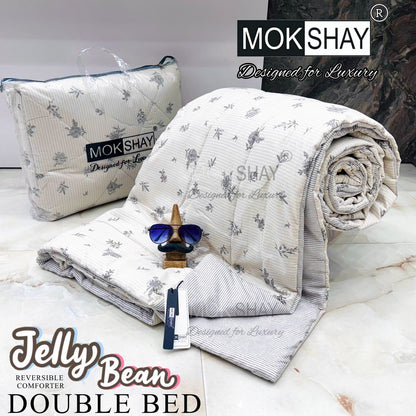 MOKSHAY® Jellybean Double Bed Reversible Comforter