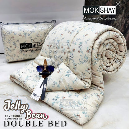 MOKSHAY® Jellybean Double Bed Reversible Comforter