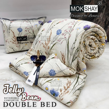 MOKSHAY® Jellybean Double Bed Reversible Comforter