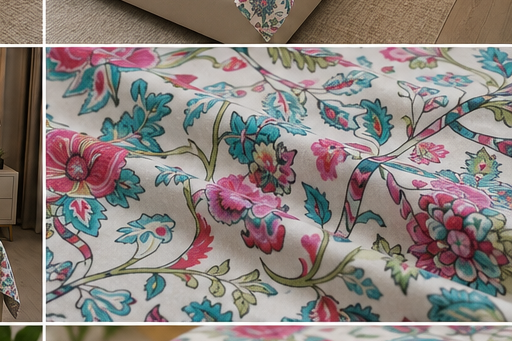 MOKSHAY Anokhi King Size Pure Cotton Bedsheet Set | 100 × 108 Inches