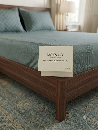 Status King Quilted Premium King Size Bedsheet Set MOKSHAY®