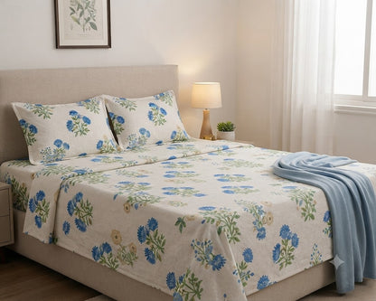 Status King Quilted Premium King Size Bedsheet Set MOKSHAY®