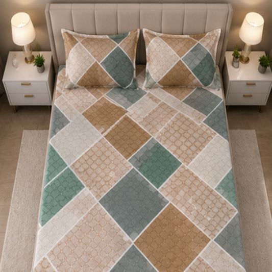 Pluto  King Jointless Bedsheet Set MOKSHAY®
