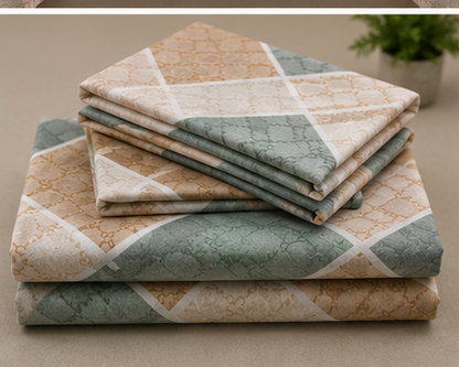 MOKSHAY Pluto Jumbo King Jointless Bedsheet Set | 108 × 108 Inches