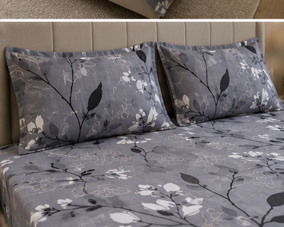 MOKSHAY Pluto Jumbo King Jointless Bedsheet Set | 108 × 108 Inches
