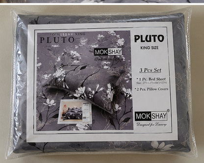 MOKSHAY Pluto Jumbo King Jointless Bedsheet Set | 108 × 108 Inches