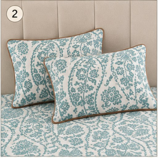 MOKSHAY Bedfit King Elastic Fitted Bedsheet Set | 72 × 78 × 9 Inches
