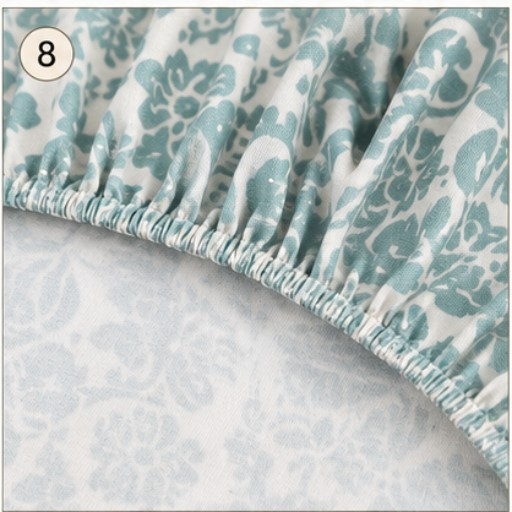 MOKSHAY Bedfit King Elastic Fitted Bedsheet Set | 72 × 78 × 9 Inches