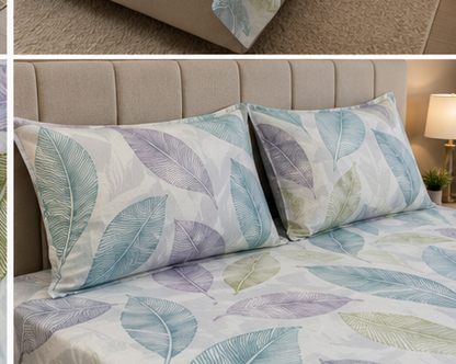 MOKSHAY Pluto Jumbo King Jointless Bedsheet Set | 108 × 108 Inches
