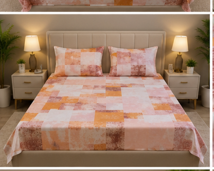 MOKSHAY Pluto Jumbo King Jointless Bedsheet Set | 108 × 108 Inches
