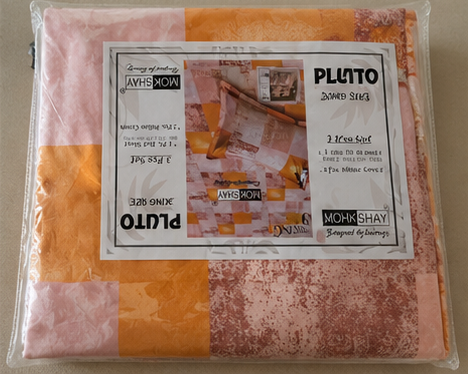MOKSHAY Pluto Jumbo King Jointless Bedsheet Set | 108 × 108 Inches