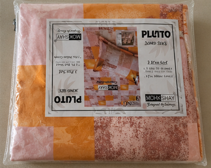 MOKSHAY Pluto Jumbo King Jointless Bedsheet Set | 108 × 108 Inches