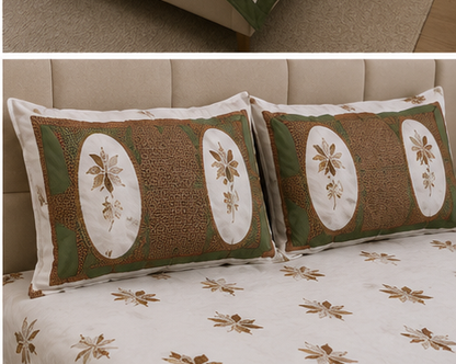 MOKSHAY Rose King 100% Pure Cotton Floral Bedsheet Set | 100 × 108 Inches
