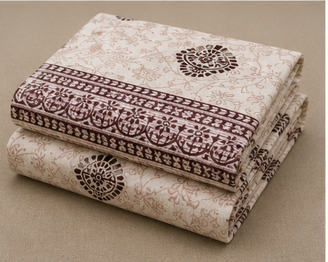 MOKSHAY Raas Jumbo King Pure Cotton Bedsheet Set | 108 × 108 Inches