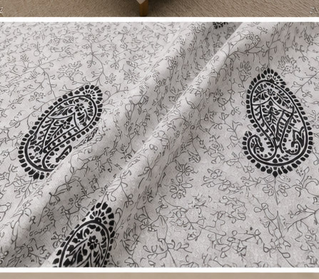 MOKSHAY Raas Jumbo King Pure Cotton Bedsheet Set | 108 × 108 Inches