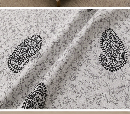 MOKSHAY Raas Jumbo King Pure Cotton Bedsheet Set | 108 × 108 Inches