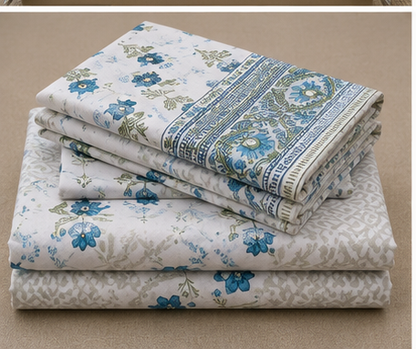 MOKSHAY Rose King 100% Pure Cotton Floral Bedsheet Set | 100 × 108 Inches
